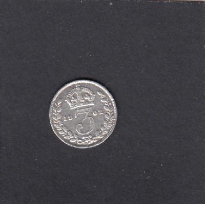 Beschrijving: 3 Pence GEORGIUS VII